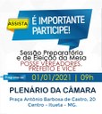 Convite Sessão Preparatória e de Eleição da Mesa Convite Sessão Preparatória e de Eleição da Mesa