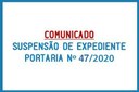 Suspensão do expediente e das Reuniões da Câmara Municipal, devido COVID-19 Suspensão do expediente e das Reuniões da Câmara Municipal, devido COVID-19